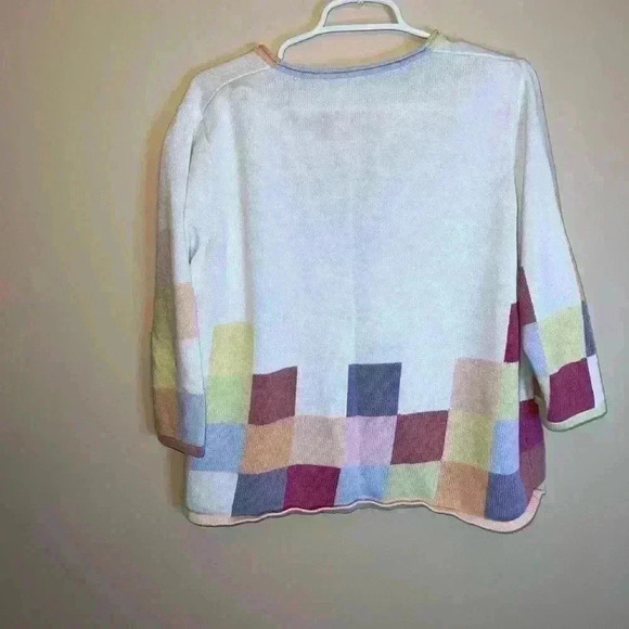 VINTAGE SQUARE COLORFUL CARDIGAN - Picture 2 of 12